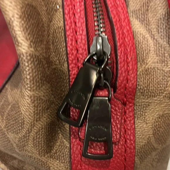 Coach Red and Brown Hobo Bag and wallet set - Picture 17 of 17